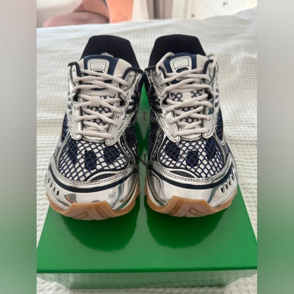 Bottega Veneta Navy Blue Orbit Sneakers